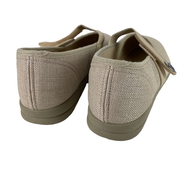 Cosyfeet Shoes Flats Mary Jane Women’s US Size 9 Tan Brown Hook & Loop Comfort - Picture 7 of 12